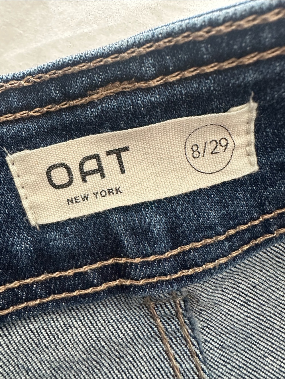 OAT New York Wide-Leg Jeans Raw Hem size 8/29 - Picture 3 of 10